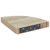Floating Corner Shelves 4 pcs Oak 25x25x3.8 cm MDF 323906
