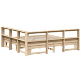 Bookcase Bed without Mattress 180x200cm Solid Wood Pine 3324529