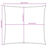 Sunshade Sail Oxford Fabric Square 6x6 m Dark Green 135472