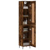 Highboard Smoked Oak 34.5x34x180 cm Engineered Wood 3200470