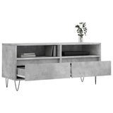 TV Cabinet Concrete Grey 100x34.5x44.5 cm Engineered Wood 831240