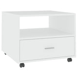 Coffee Table White 55x55x40 cm Engineered Wood 810926