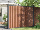 Fence Panel WPC Brown 173x186 cm 4003982