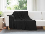 Throw Blankets 6 pcs Black 200 x 150 cm Fleece 42017066