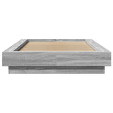 Bed Frame without Mattress Grey Sonoma 75x190 cm Small Single 3281250