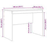 Desk Black Oak 100 x 50 x 76 cm 869443