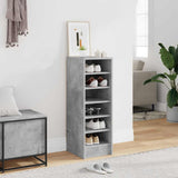 809003 Shoe Cabinet Concrete Grey 31,5x35x90 cm Engineered Wood