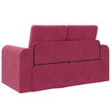 Sofa Bed Wine Red 148 x 71 x 83 cm Velvet 4106687