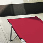 Folding Camping Bed Folding Red 62 x 194 x 42 cm Oxford fabric 42003118