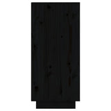 Sideboards 2 pcs Black 31.5x34x75 cm Solid Wood Pine 813389