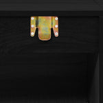ZNTS 2 Piece Bathroom Furniture Set Black Engineered Wood 242559