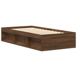 Bed Frame without Mattress Brown Oak 90x200 cm 3203830