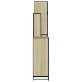 4 Piece Bathroom Furniture Set Sonoma Oak Engineered Wood 3301186