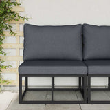 Outdoor Furniture Black and Anthracite 70 x 71.5 x 71 cm Metal 42008021