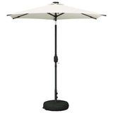 Garden Parasol with LED Lights and Base 230 x 230 cm Polyester 42036249