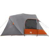 Dome Tent 6-Person with Roof Grey and Orange 500 x 314 x 206 cm 42001025