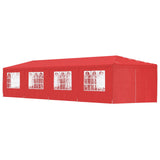 Party Tent 1200 x 300 x 255 cm Red PE and Steel 42033002