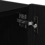 TV Wall Cabinet Black Oak 80 x 35 x 31 cm Engineered Wood 863108