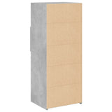 Highboard Concrete Grey 50x42.5x124 cm Engineered Wood 846176