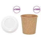 Paper Coffee Cups with Lids 1000 pcs 4oz 100ml 3325219