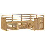 Sofa Sets 4 pcs White 187.5 x 128.5 x 73 cm Solid Acacia Wood 3391749