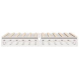 Bed Frame without Mattress White 120x200 cm Solid Wood Pine 850840