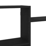 ZNTS Wall Shelf Black Oak 159x18x65 cm Engineered Wood 868064