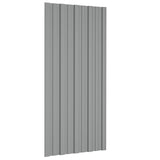 Roof Panel 12 pcs Grey 100 x 45 cm Galvanised steel 42047123