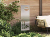 Garden Privacy Screen Silver 32 x 140 cm Stainless steel 876249
