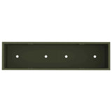 Raised Garden Planter Olive green 100 x 26 x 82 cm Steel 865879
