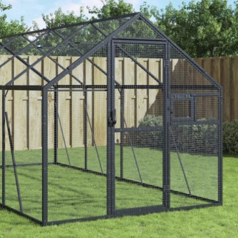 Aviary Anthracite 1.79x6x1.85 m Aluminium 3155804