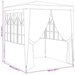 Professional Party Tent with Side Walls 2x2 m Anthracite 90 g/m 48531