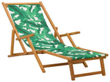 Folding Sun Lounger 3 Position Solid Eucalyptus Wood 42024923