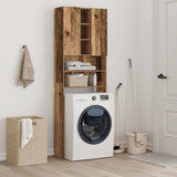 Washing Machine Cabinet Old Wood 64x25.5x190 cm 856649
