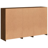 Sideboard with LED Lights Brown Oak 162x37x100 cm 3209148
