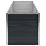 Garden Raised Bed Anthracite 240x80x77 cm Galvanised Steel 45726