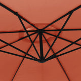 Cantilever Garden Parasol with Aluminium Pole 350 cm Terracotta 44508