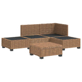 4 pcs Rattan Lounge Set with Cushions GENDT Natural Rattan 3429844