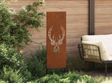 Garden Privacy Screen Rusty 32 x 140 cm Weathering steel 876265