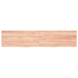 Bathroom Countertop Light Brown 180x40xcm Treated Solid Wood 3156163