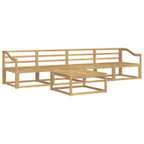 Outdoor Sofa Set 5 pcs White 79 x 79 x 37 cm Solid Acacia Wood 3386038
