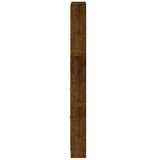 Shoe Cabinet Smoked Oak 59x17x169 cm Engineered Wood 342515