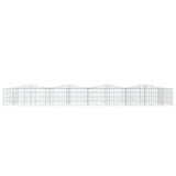 Arched Gabion Raised Bed 400x100x50 cm Galvanised Iron 153551