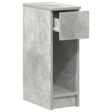 Bedside Cabinet with Drawer Concrete Grey 20x36x60 cm 858701