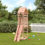 ZNTS Playhouse with Climbing Wall Solid Wood Douglas 3156899