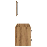 ZNTS 2 Piece Bathroom Furniture Set Artisan Oak Engineered Wood 856389