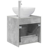 Wall-Mounted Sink Vanity Concrete Grey 49.5 x 44.5 x 66.5 cm 890305