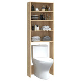 Washing Machine Cabinet Sonoma Oak 64x24x190 cm 808407