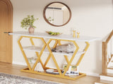 Console table - 120 x 29.5 x 80 cm - Dining & kitchen table, balcony table - Wooden table N639P383124W