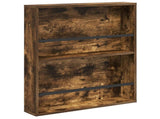 Magazine Rack 2 pcs Smoked Oak 60 x 12 x 70 cm Engineered Wood 890833